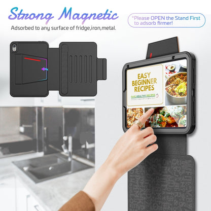 For iPad mini 6 / mini 2024 Smart B Magnetic Leather Tablet Case(Black) by bashfashion