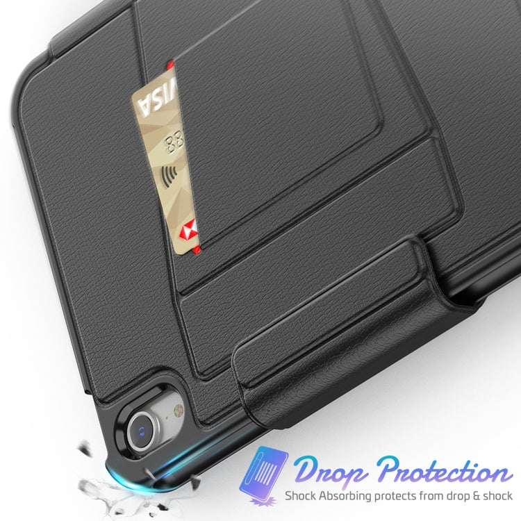 For iPad mini 6 / mini 2024 Smart B Magnetic Leather Tablet Case(Black) by bashfashion