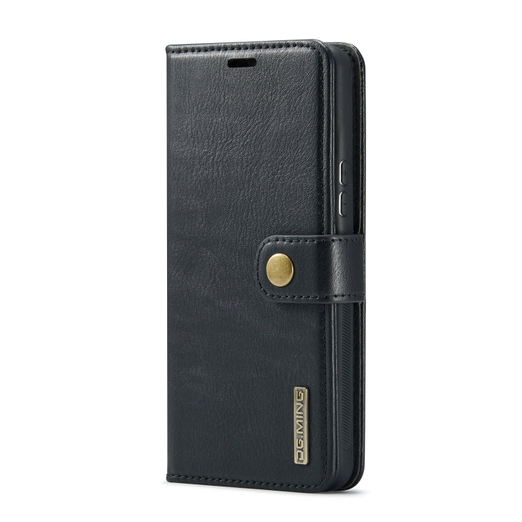 For Samsung Galaxy A53 5G DG.MING Crazy Horse Texture Detachable Magnetic Leather Phone Case(Black) by DG.MING