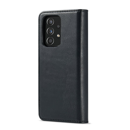 For Samsung Galaxy A53 5G DG.MING Crazy Horse Texture Detachable Magnetic Leather Phone Case(Black) by DG.MING