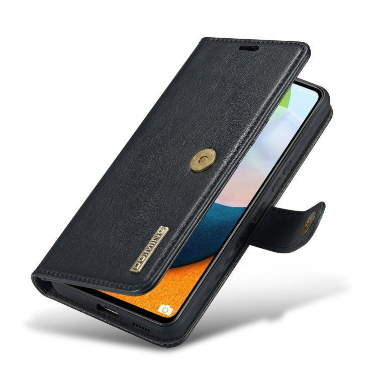 For Samsung Galaxy A53 5G DG.MING Crazy Horse Texture Detachable Magnetic Leather Phone Case(Black) by DG.MING