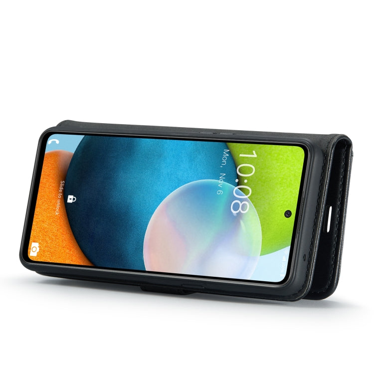 For Samsung Galaxy A53 5G DG.MING Crazy Horse Texture Detachable Magnetic Leather Phone Case(Black) by DG.MING