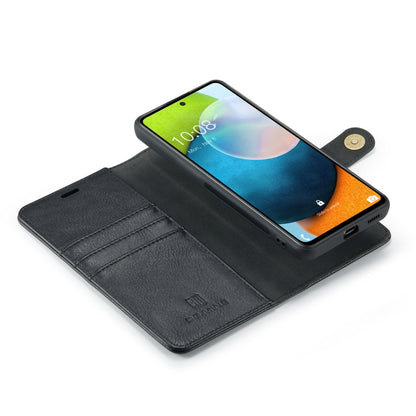 For Samsung Galaxy A53 5G DG.MING Crazy Horse Texture Detachable Magnetic Leather Phone Case(Black) by DG.MING