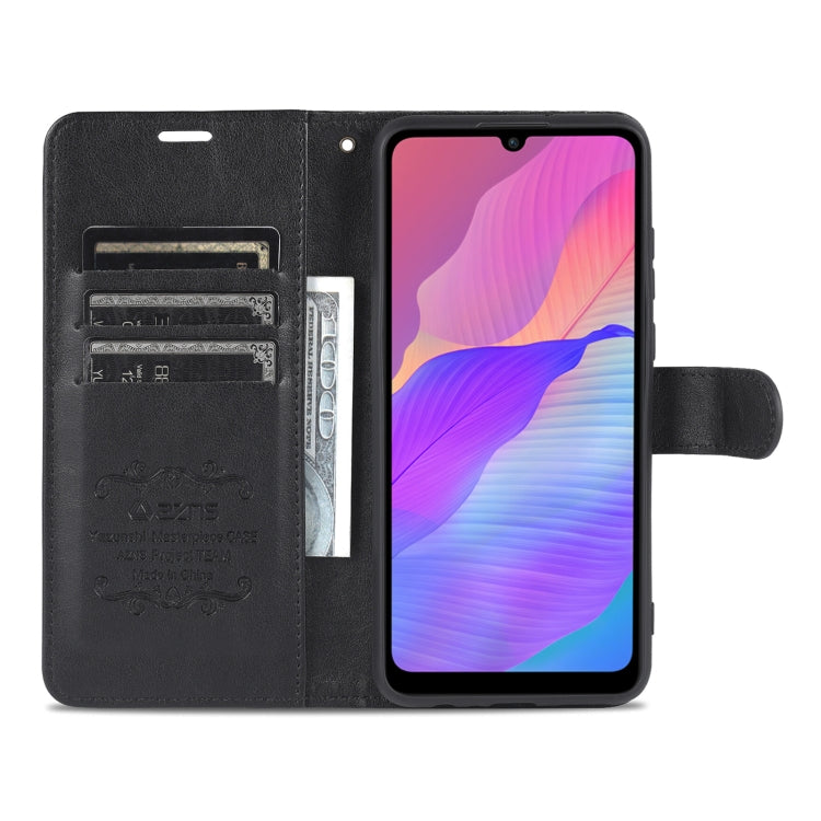 For Huawei Enjoy 20e AZNS Sheepskin Texture Flip Leather Phone Case(Black) by AZNS