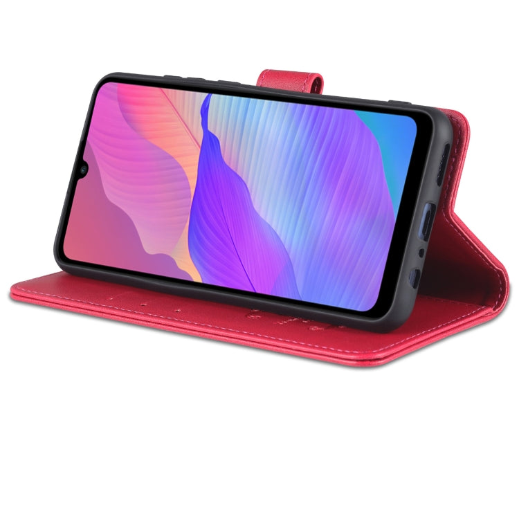 For Huawei Enjoy 20e AZNS Sheepskin Texture Flip Leather Phone Case(Red) by AZNS