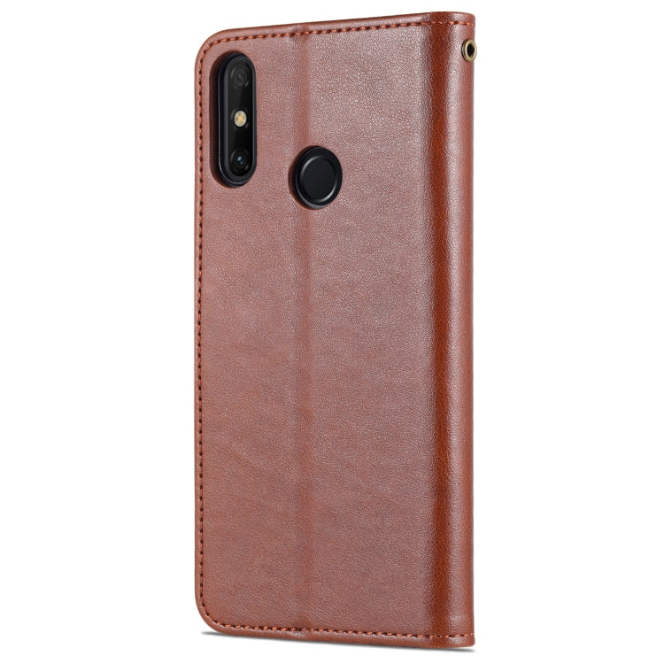 For Huawei Enjoy 20e AZNS Sheepskin Texture Flip Leather Phone Case(Brown) by AZNS