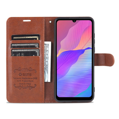 For Huawei Enjoy 20e AZNS Sheepskin Texture Flip Leather Phone Case(Brown) by AZNS