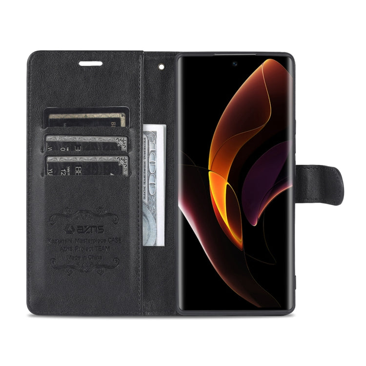 For Honor 60 AZNS Sheepskin Texture Flip Leather Phone Case(Black) by AZNS