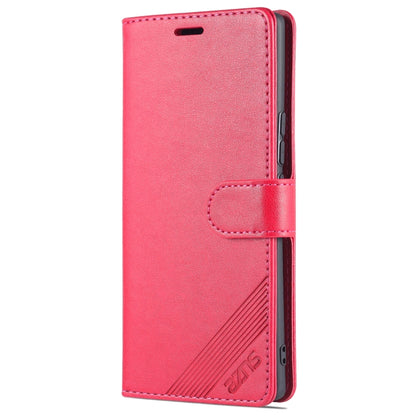 For Honor 60 Pro AZNS Sheepskin Texture Flip Leather Phone Case(Red) by AZNS