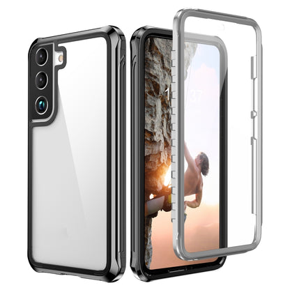 For Samsung Galaxy S22 5G RedPepper Transparent Dot Shockproof Waterproof PC + TPU Phone Case(Black) by RedPepper