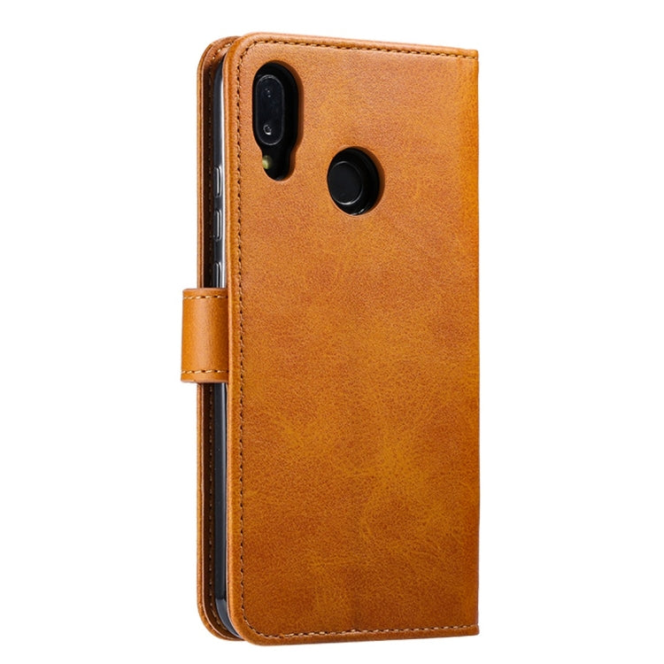 For Huawei P20 Lite GUSSIM Business Style Horizontal Flip Leather Case with Holder & Card Slots & Wallet(Khaki) by GUSSIM