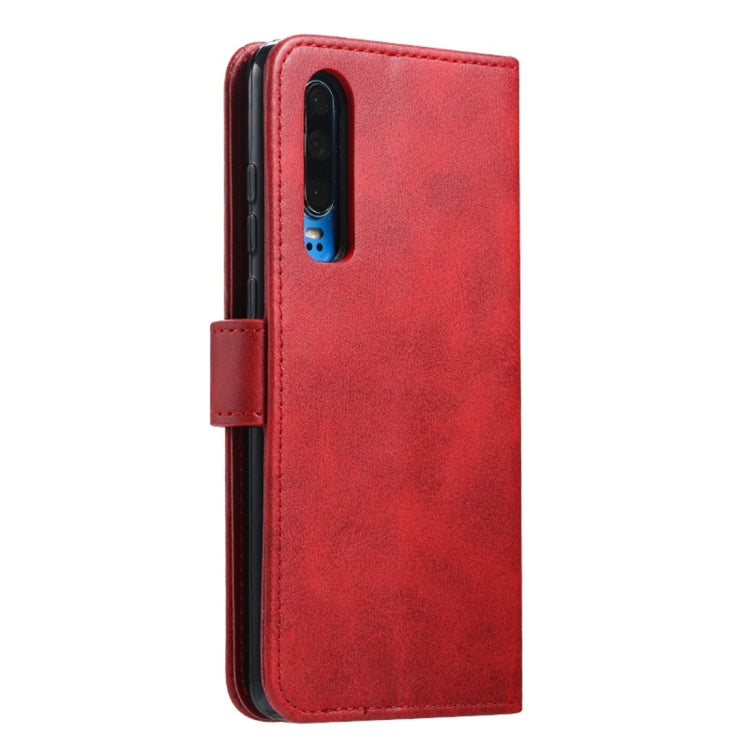 For Huawei P30 GUSSIM Business Style Horizontal Flip Leather Case with Holder & Card Slots & Wallet(Red) by GUSSIM
