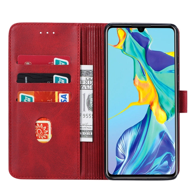 For Huawei P30 GUSSIM Business Style Horizontal Flip Leather Case with Holder & Card Slots & Wallet(Red) by GUSSIM