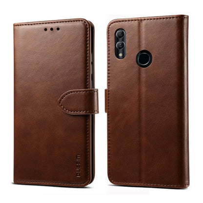 For Huawei P30 Lite GUSSIM Business Style Horizontal Flip Leather Case with Holder & Card Slots & Wallet(Brown) by GUSSIM