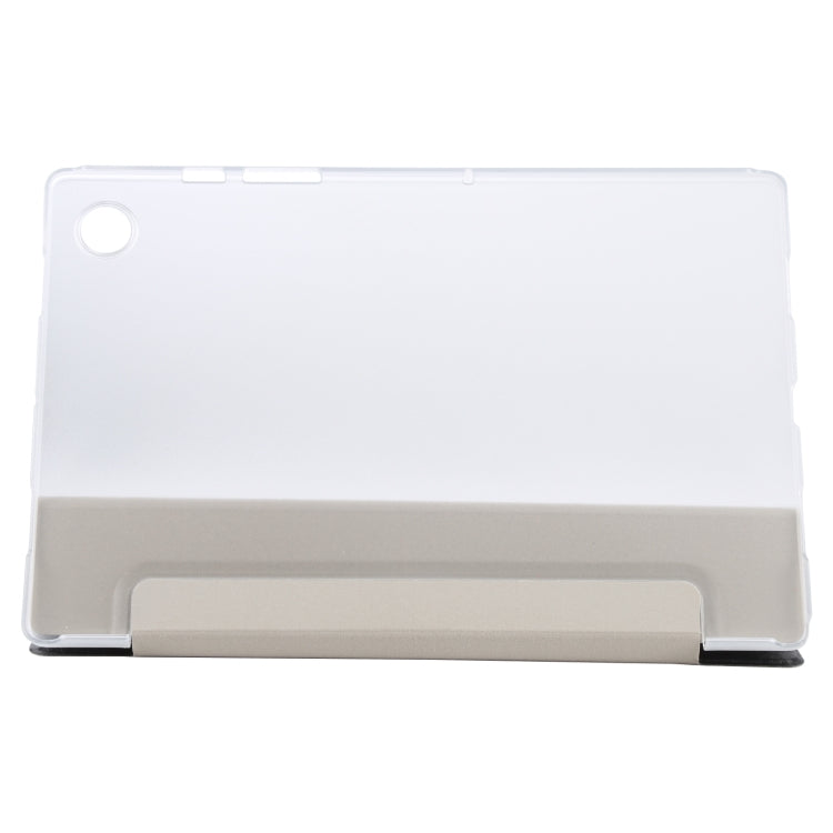 For Samsung Galaxy Tab A8 10.5 2021 X200 / X205 Silk Texture 3-fold Leather Tablet Case(Black) by bashfashion