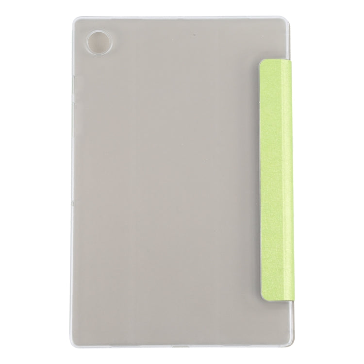 For Samsung Galaxy Tab A8 10.5 2021 X200 / X205 Silk Texture 3-fold Leather Tablet Case(Green) by bashfashion