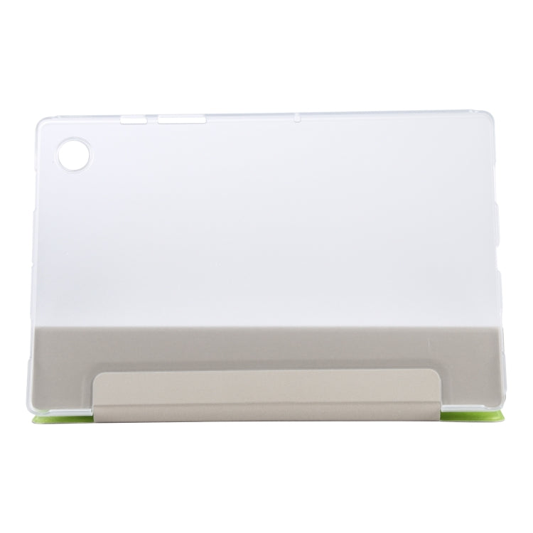 For Samsung Galaxy Tab A8 10.5 2021 X200 / X205 Silk Texture 3-fold Leather Tablet Case(Green) by bashfashion