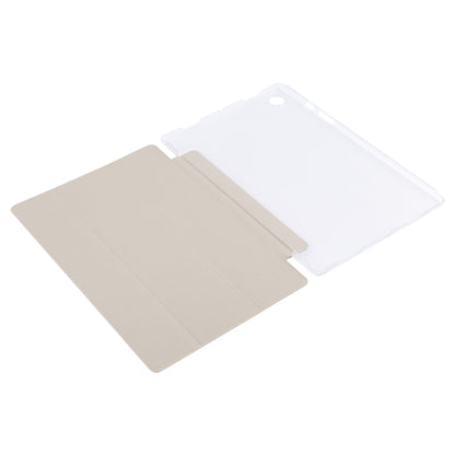 For Samsung Galaxy Tab A8 10.5 2021 X200 / X205 Silk Texture 3-fold Leather Tablet Case(Rose Red) by bashfashion