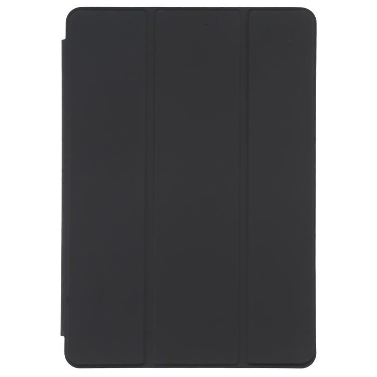 For Xiaomi Mi Pad 5 Pen Slot Transparent Back Cover Leather Tablet Case(Black) by bashfashion