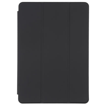 For Xiaomi Mi Pad 5 Pen Slot Transparent Back Cover Leather Tablet Case(Black) by bashfashion