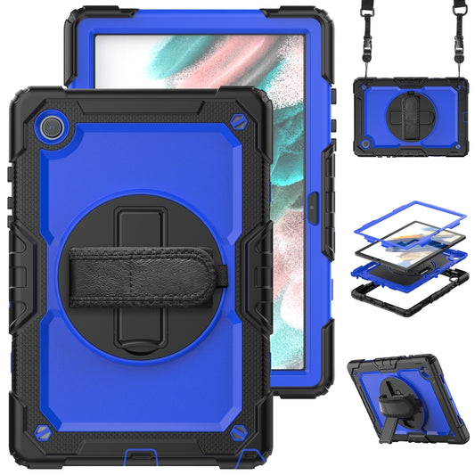 For Samsung Galaxy Tab A8 10.5 2021 X200 / X205 Silicone + PC Tablet Case(Blue + Black) by bashfashion