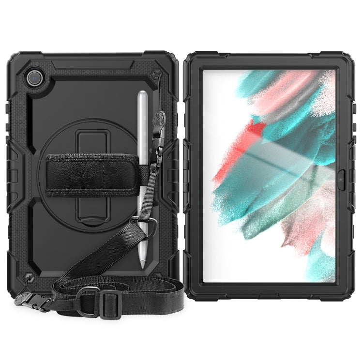 For Samsung Galaxy Tab A8 10.5 2021 X200 / X205 Silicone + PC Tablet Case(Black) by bashfashion