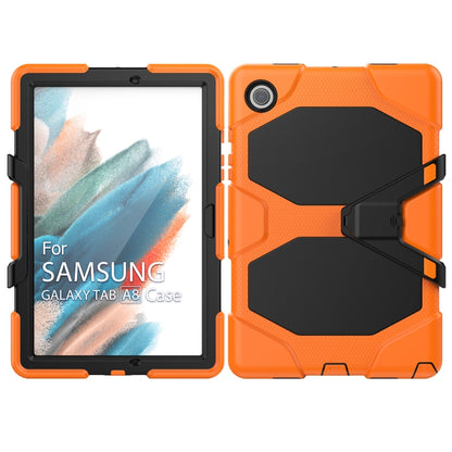 For Samsung Galaxy Tab A8 10.5 2021 X200 / X205 Colorful Silicon + PC Tablet Case(Orange) by bashfashion