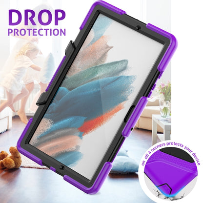 For Samsung Galaxy Tab A8 10.5 2021 X200 / X205 Colorful Silicon + PC Tablet Case(Purple) by bashfashion