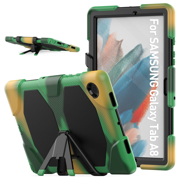 For Samsung Galaxy Tab A8 10.5 2021 X200 / X205 Colorful Silicon + PC Tablet Case(Camouflage) by bashfashion