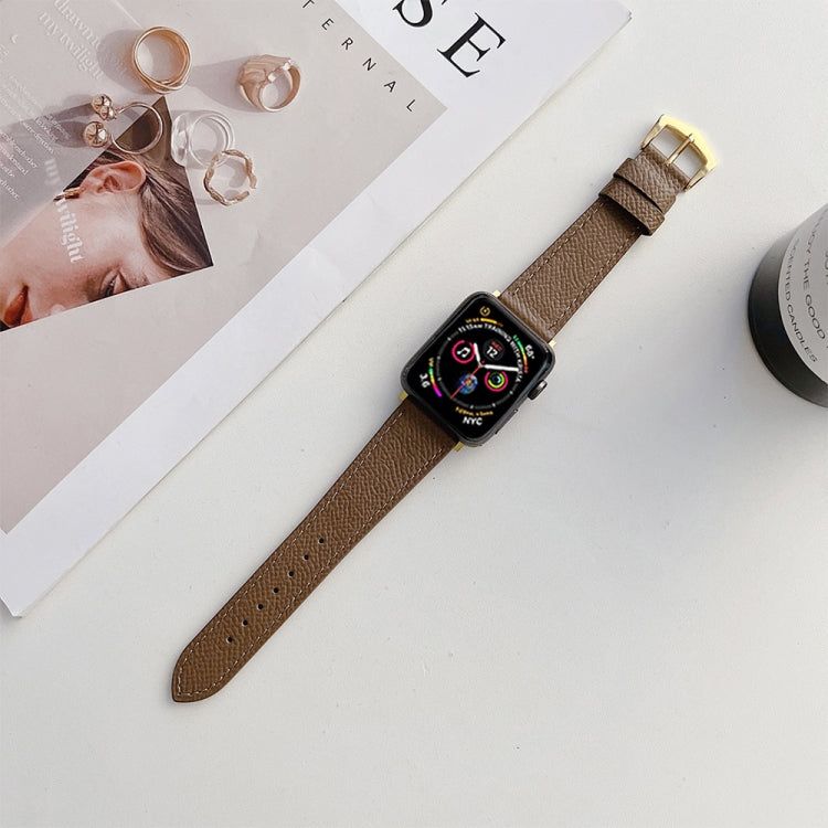 Leather Strap For Apple Watch Ultra 49mm&Watch Ultra 2 49mm / Series 9&8&7 45mm / SE 3&SE 2&6&SE&5&4 44mm / 3&2&1 42mm(Coffee) by bashfashion