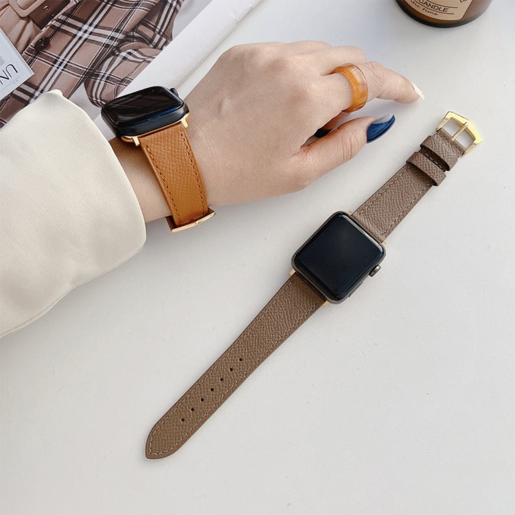 Leather Strap For Apple Watch Ultra 49mm&Watch Ultra 2 49mm / Series 9&8&7 45mm / SE 3&SE 2&6&SE&5&4 44mm / 3&2&1 42mm(Coffee) by bashfashion