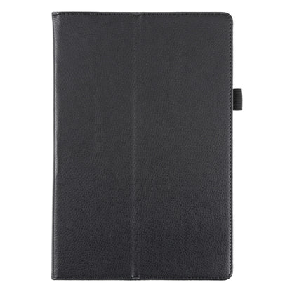 For Samsung Galaxy Tab A8 10.5 2021 Litchi Texture Solid Color Leather Tablet Case(Black) by bashfashion