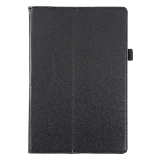 For Samsung Galaxy Tab A8 10.5 2021 Litchi Texture Solid Color Leather Tablet Case(Black) by bashfashion