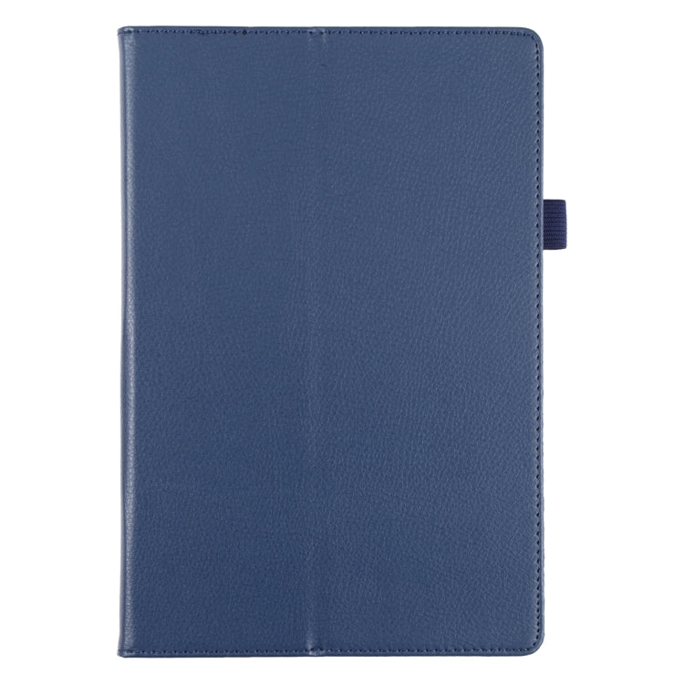 For Samsung Galaxy Tab A8 10.5 2021 Litchi Texture Solid Color Leather Tablet Case(Dark Blue) by bashfashion