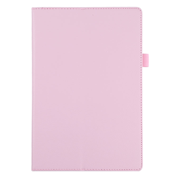 For Samsung Galaxy Tab A8 10.5 2021 Litchi Texture Solid Color Leather Tablet Case(Pink) by bashfashion