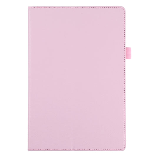 For Samsung Galaxy Tab A8 10.5 2021 Litchi Texture Solid Color Leather Tablet Case(Pink) by bashfashion
