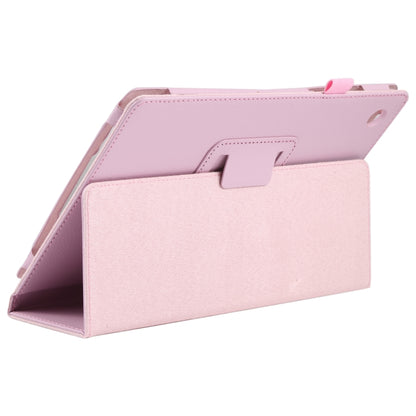 For Samsung Galaxy Tab A8 10.5 2021 Litchi Texture Solid Color Leather Tablet Case(Pink) by bashfashion