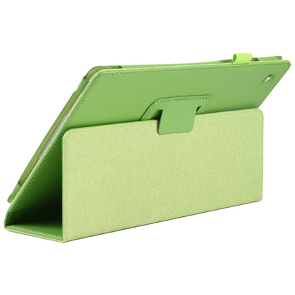 For Samsung Galaxy Tab A8 10.5 2021 Litchi Texture Solid Color Leather Tablet Case(Green) by bashfashion