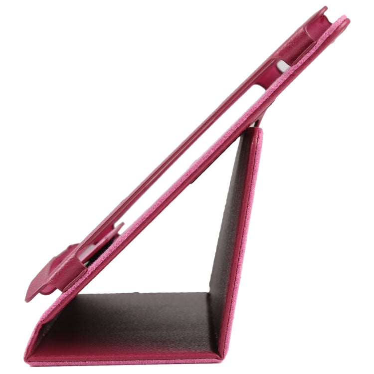 For Samsung Galaxy Tab A8 10.5 2021 Litchi Texture Solid Color Leather Tablet Case(Rose Red) by bashfashion