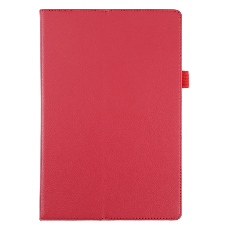 For Samsung Galaxy Tab A8 10.5 2021 Litchi Texture Solid Color Leather Tablet Case(Red) by bashfashion