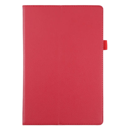 For Samsung Galaxy Tab A8 10.5 2021 Litchi Texture Solid Color Leather Tablet Case(Red) by bashfashion