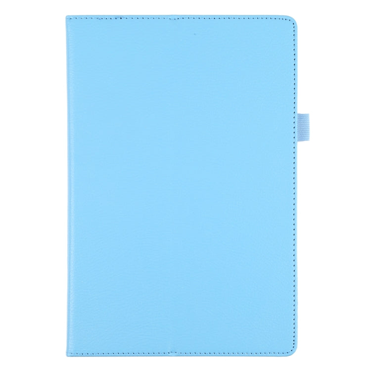 For Samsung Galaxy Tab A8 10.5 2021 Litchi Texture Solid Color Leather Tablet Case(Sky Blue) by bashfashion