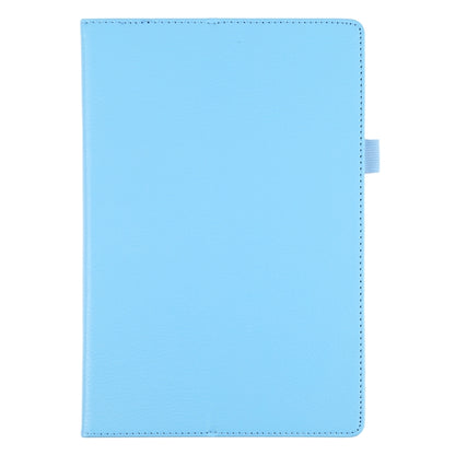 For Samsung Galaxy Tab A8 10.5 2021 Litchi Texture Solid Color Leather Tablet Case(Sky Blue) by bashfashion