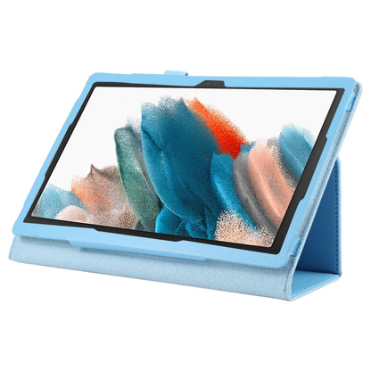 For Samsung Galaxy Tab A8 10.5 2021 Litchi Texture Solid Color Leather Tablet Case(Sky Blue) by bashfashion