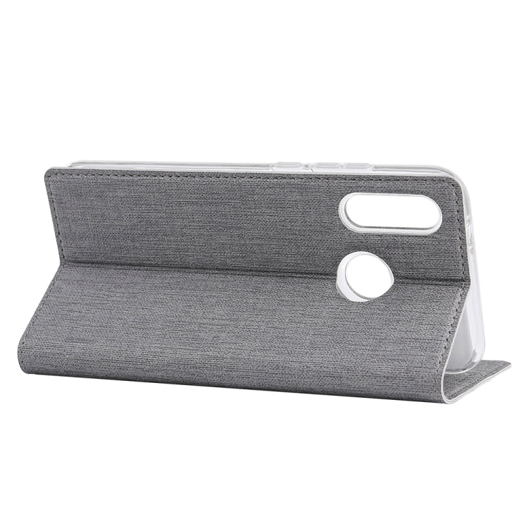 For Huawei Honor 9X & Honor 9X Premium ViLi Fingerprint HoleMagnet Horizontal Flip Shockproof TPU + PU Leather Protective Case Card Slot & Holder(Grey) by ViLi