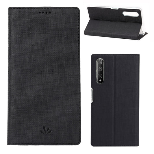 For Huawei Honor 9X Pro & Honor 9X & Y9s ViLi Magnet Horizontal Flip Shockproof TPU + PU Leather Protective Case Card Slot & Holder(Black) by ViLi
