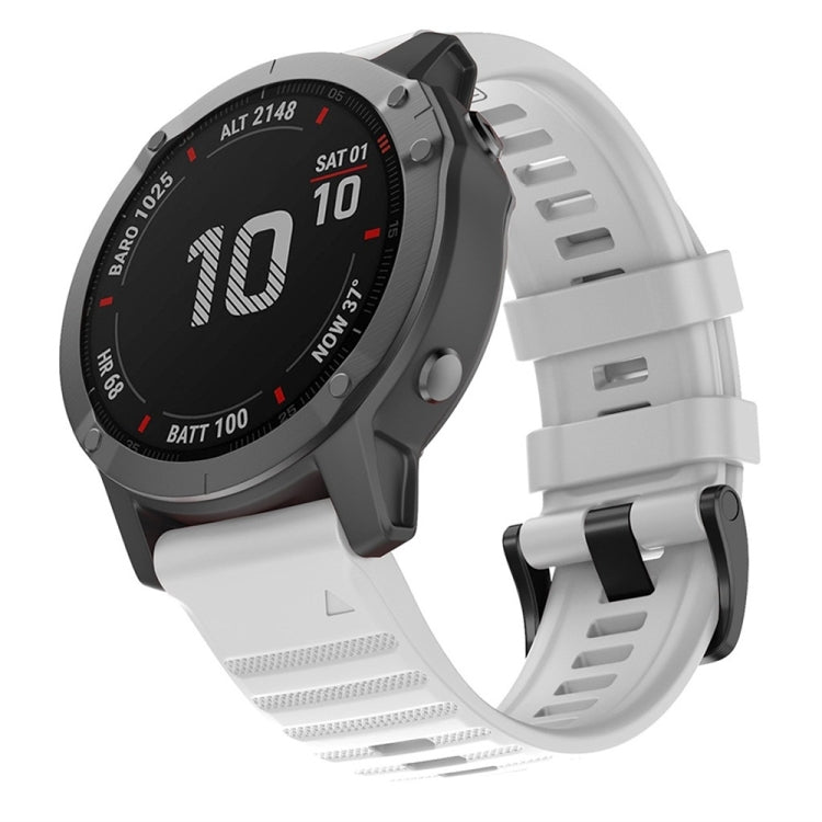 For Garmin Fenix 7 Silicone Watch Band(White) by bashfashion