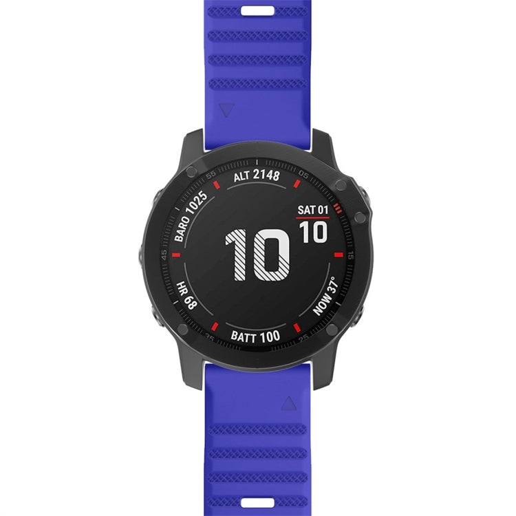 For Garmin Fenix 7 Silicone Watch Band(Sapphire Blue) by bashfashion
