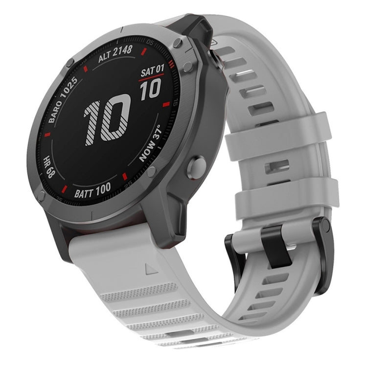 For Garmin Fenix 7 Silicone Watch Band(Grey) by bashfashion