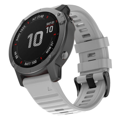 For Garmin Fenix 7 Silicone Watch Band(Grey) by bashfashion